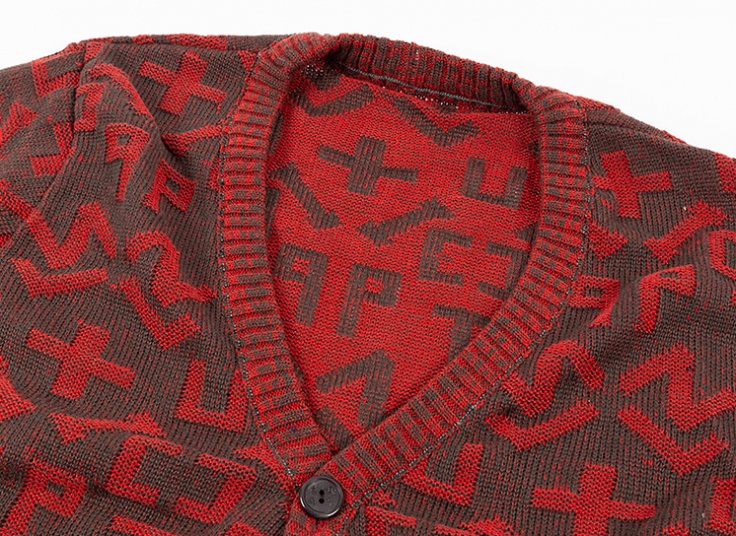 ژاکت بافت طرحدار مردانه