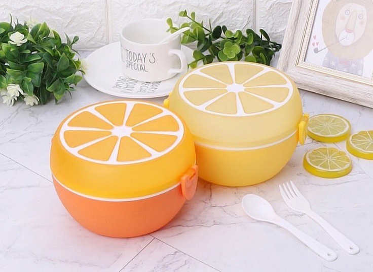 ظرف غذای دو طبقه میوه ای