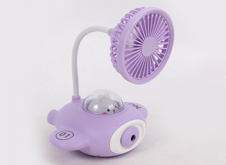 پنکه رومیزی شارژی چراغدار