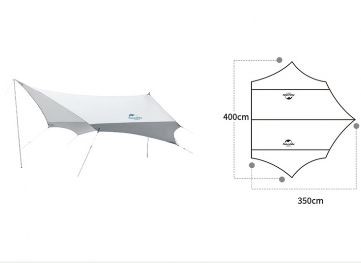 سایه بان کمپینگ NATUREHIKE مدل Rising Sun Canopy