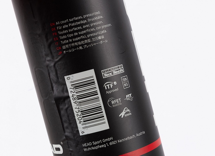 بسته 4 عددی توپ تنیس HEAD