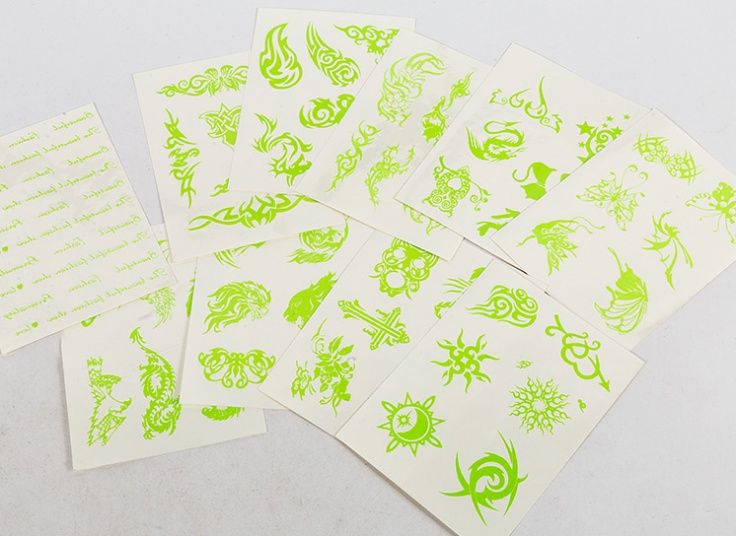 برچسب تاتو موقت شبرنگ