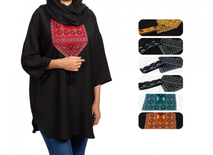 تونیک مانتویی طرح سنتی