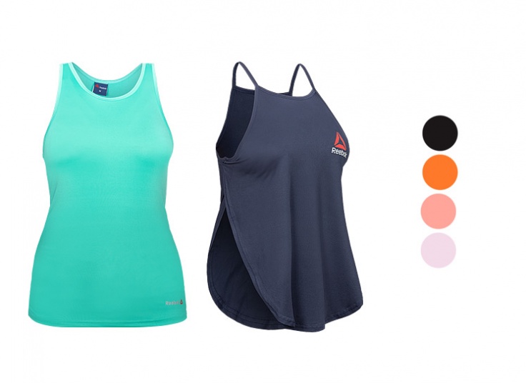 تاپ ورزشی زنانه طرح Reebok