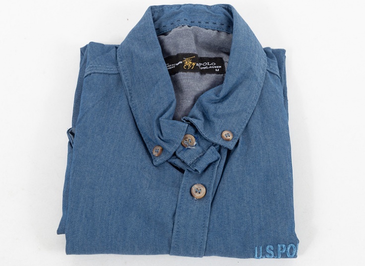 پیراهن طرح جین آستین کوتاه Polo