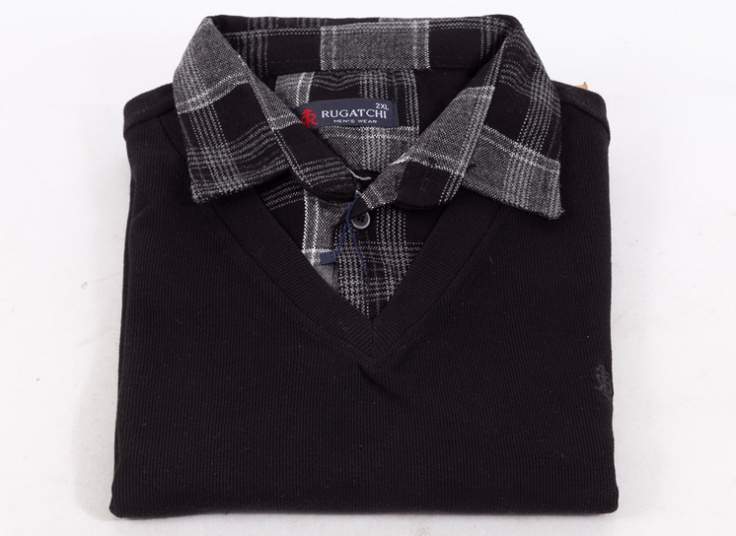 پلیور یقه پیراهنی مردانه Rugatchi