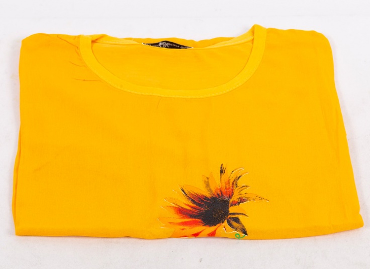 تاپ آستین افتاده چاپدار