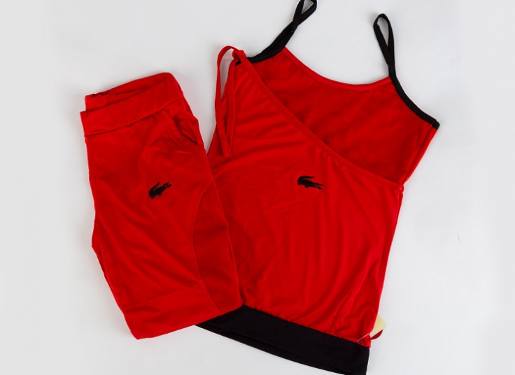 ست تاپ و شلوارک Lacoste