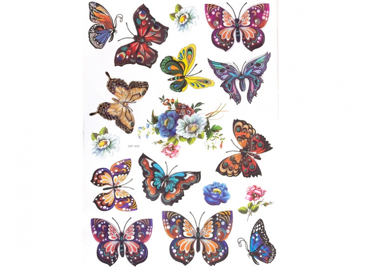 استیکر سه بعدی Butterflies
