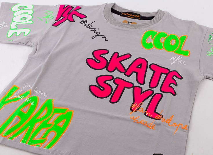 تیشرت دخترانه طرحدار