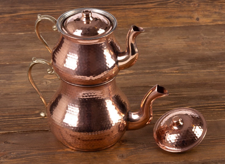 کتری و قوری مسی