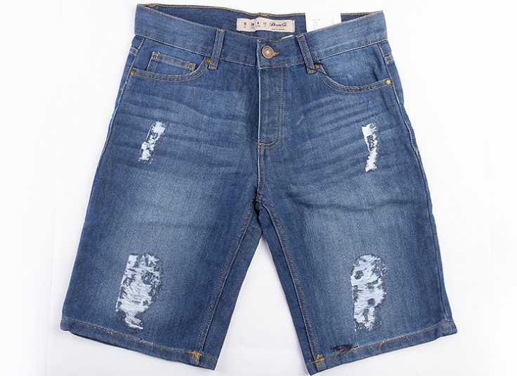 شلوارک جین مردانه زا‌پ‌دار Denim