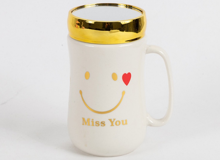 ماگ درب دار آینه ای