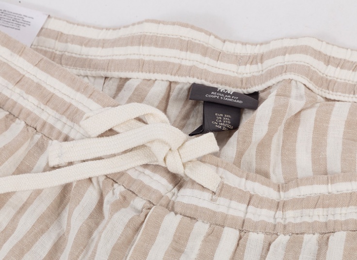 شلوارک مردانه لینن راه راه H & M