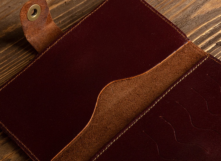 کیف پول و موبایل چرم طبیعی