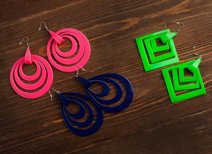 گوشواره رنگی Fashion