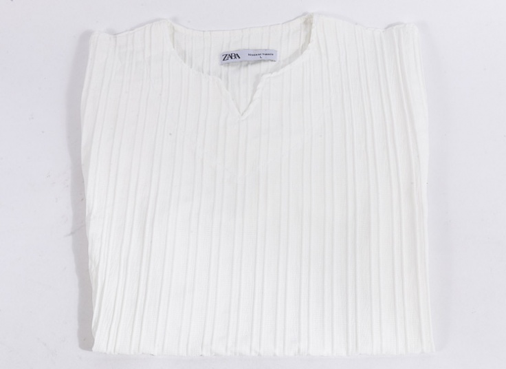 تیشرت مردانه یقه کوبایی طرح zara