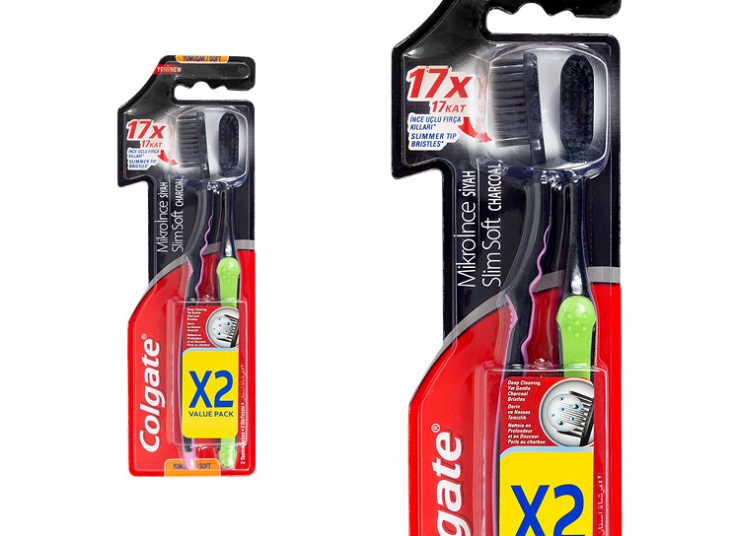 مسواک زغالی دوقلو Colgate