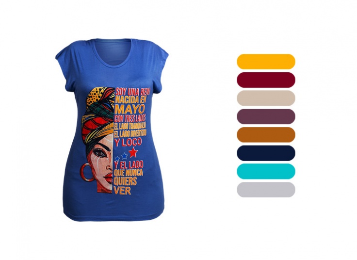 تاپ زنانه طرحدار کد 15769