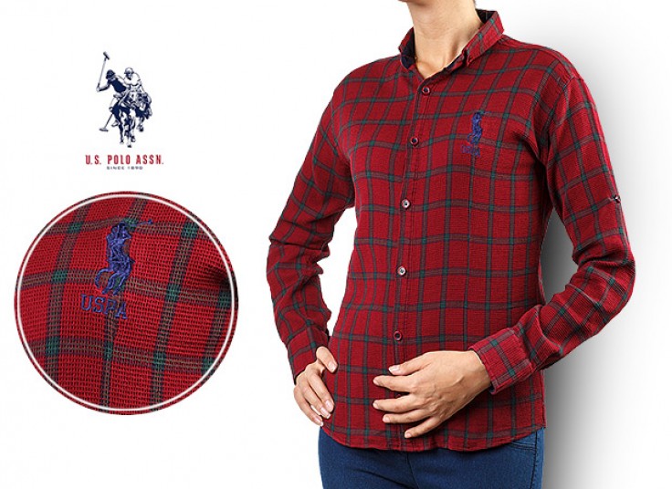 شومیز زنانه چهارخانه POLO