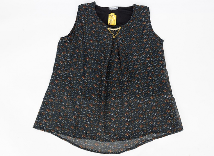 تاپ طرح دار حریر زنانه