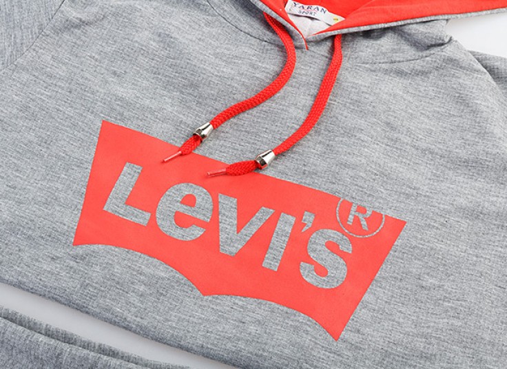 ست سویشرت کلاه دار و شلوار طرح levis