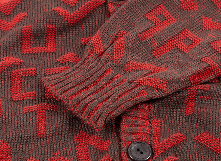 ژاکت بافت طرحدار مردانه