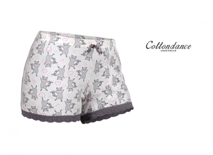 شلوارک زنانه طرح راکون