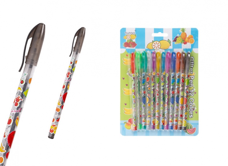 خودکار اکلیلی 12 رنگ میوه ای Tuzoo