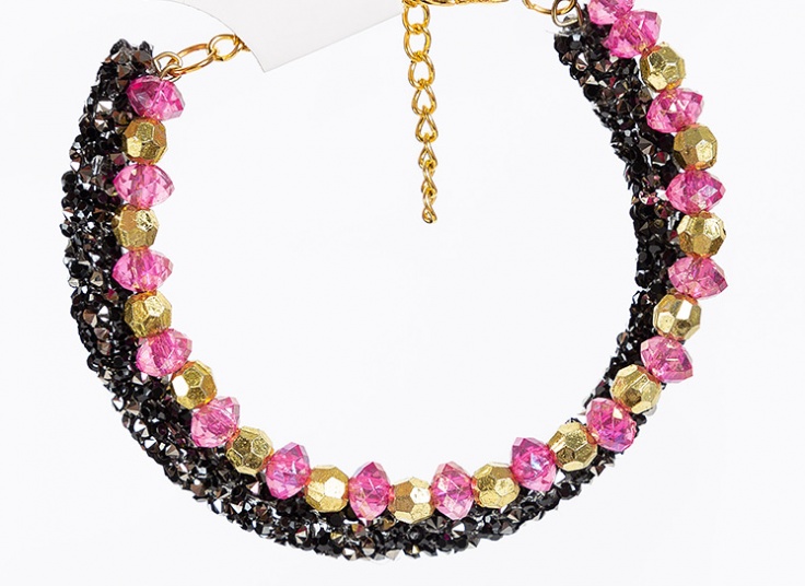 دستبند طرح کریستال