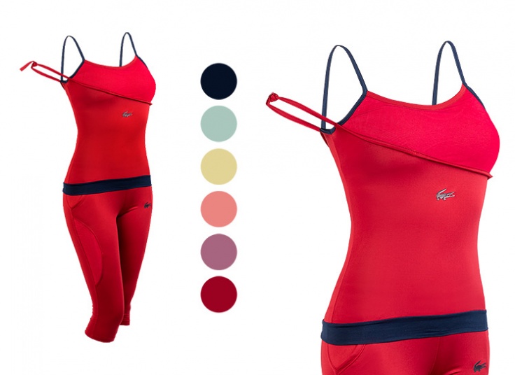 ست تاپ و شلوارک Lacoste