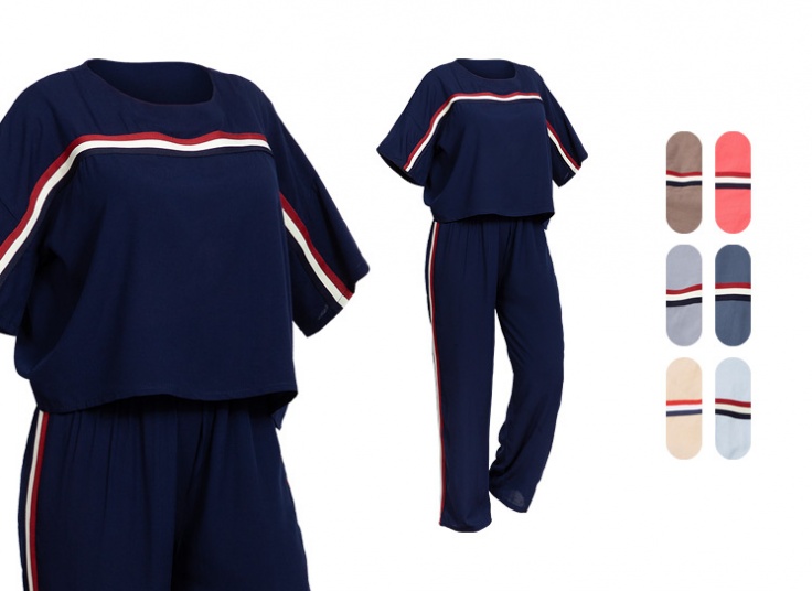 کراپ شلوار زنانه طرح Tommy