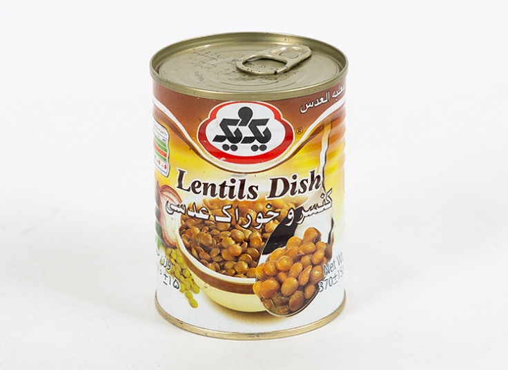 کنسرو خوراک عدسی یک و یک