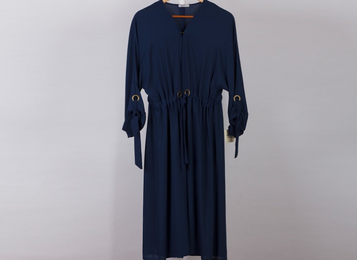 مانتو جلوباز حریر کرپ