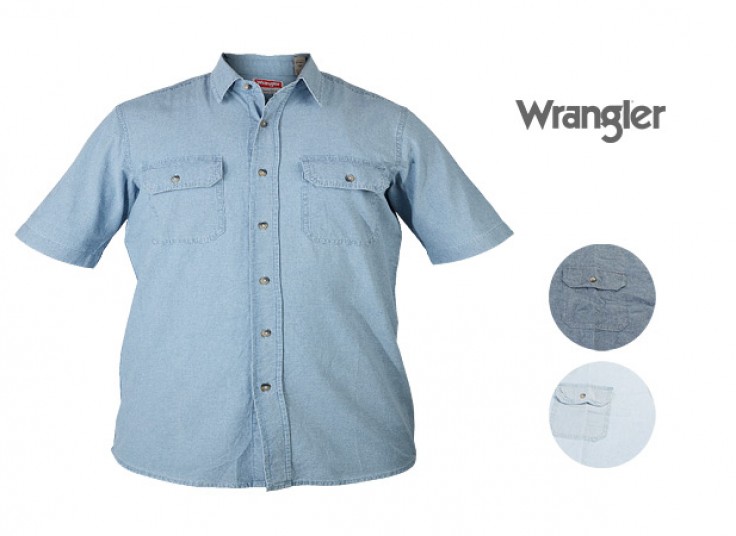 پیراهن جین قواره دار مردانه Wrangler
