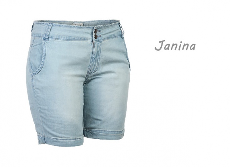 شلوارک جین سایزبزرگ زنانه Janina