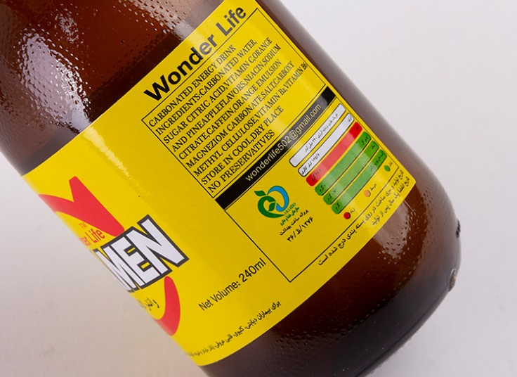 نوشابه انرژی زا ویتامین سی Wonder Life