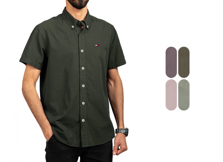 پیراهن آستین کوتاه مردانه Tommy