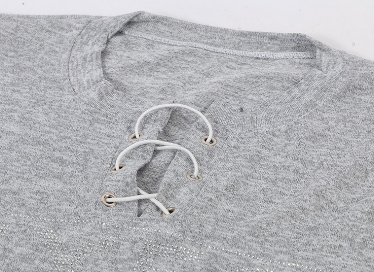 بلوز بافت زنانه مدل پرچ دار