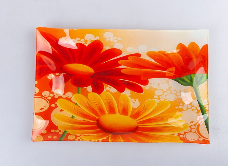 سینی پذیرایی شیشه ای Queens