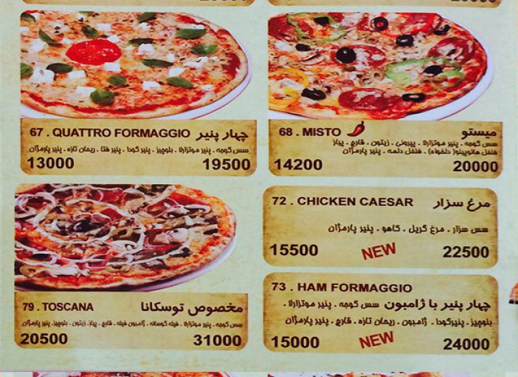 منو باز فست فود توسکانا 2