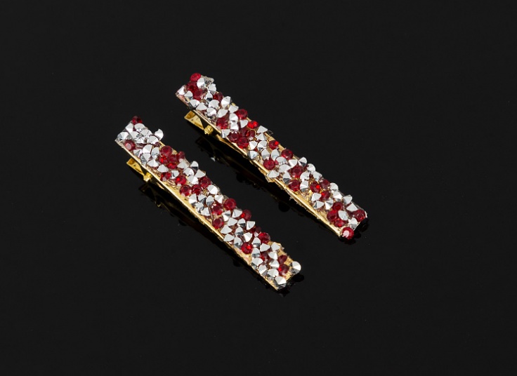 بسته دو عددی گیره مو کریستالی