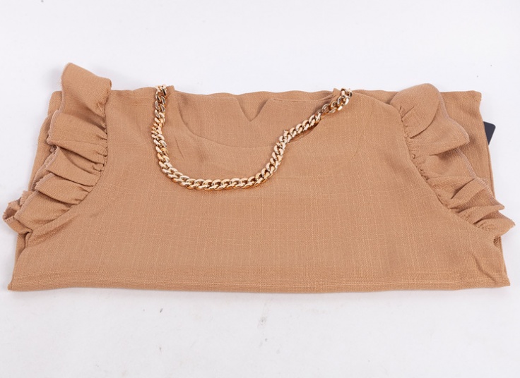 تاپ آستین چین دار