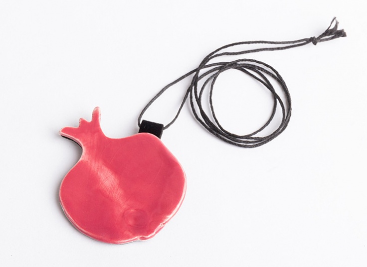 گردنبند انار سفالی