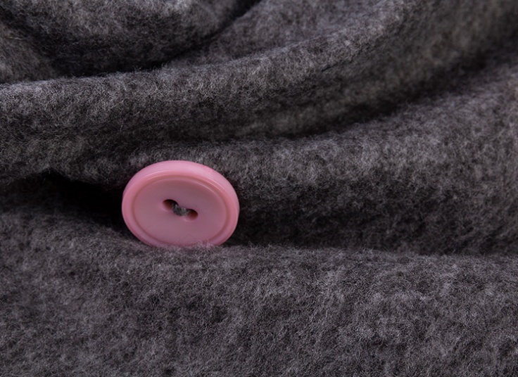 مانتو پشمی زمستانی knobbed