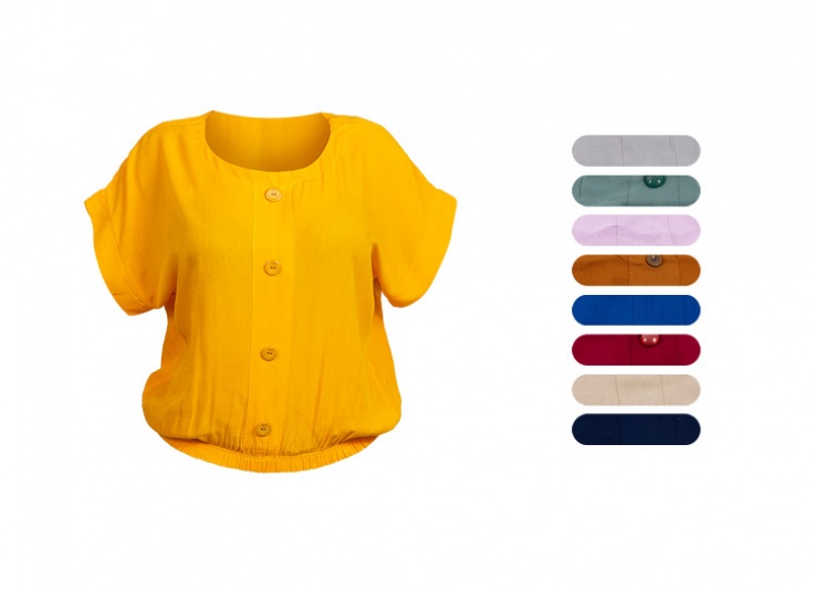 کراپ نخی دکمه‌دار کد14276