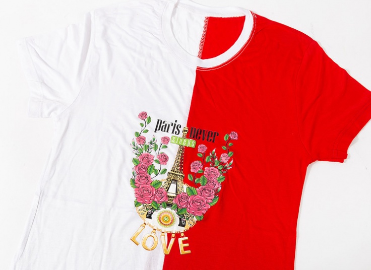 تیشرت زنانه طرح گل