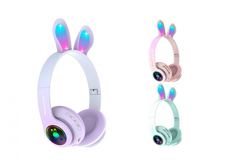 هدفون بلوتوثی خرگوشی مدل PM-08