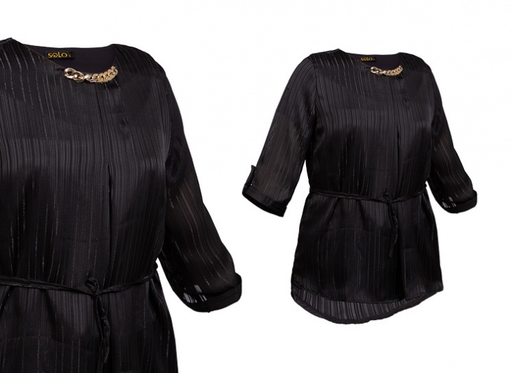 شومیز حریر زنجیردار