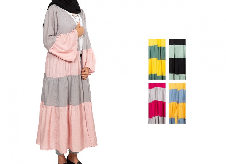 مانتو پرچمی جلو باز